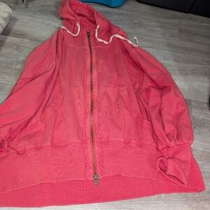 We The Free Red  Zip-Up Jacket